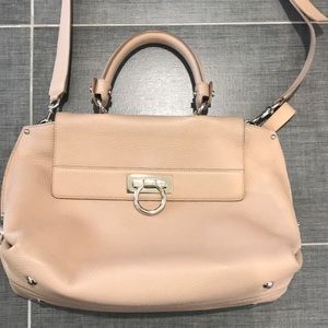 Ferragamo crossbody beige large bag
